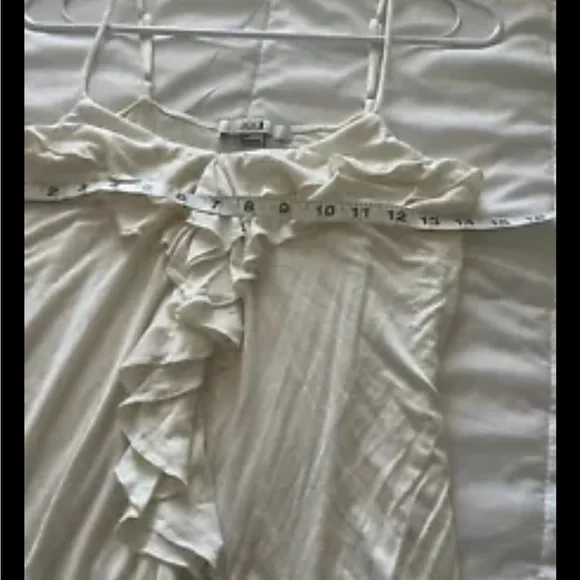 Forever 21 Women's Cream Ruffle Dress - Picture 3 of 7